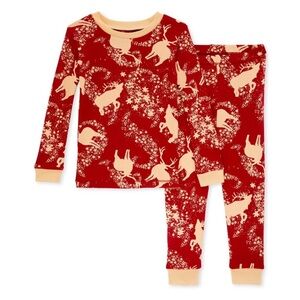 Burt’s Bees Baby Starry Reindeer Organic Cotton Pajamas